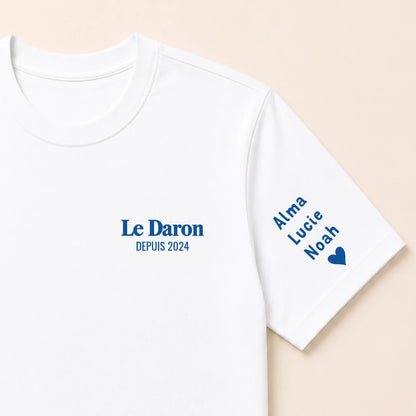 Sweat à capuche personnalisé papa - Le Daron depuis – vue 36
