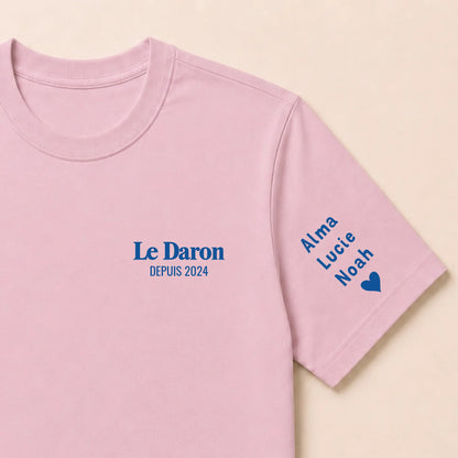 Sweat à capuche personnalisé papa - Le Daron depuis – vue 43