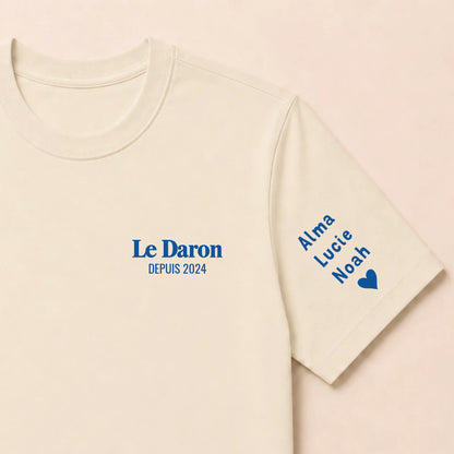 Sweat à capuche personnalisé papa - Le Daron depuis – vue 44
