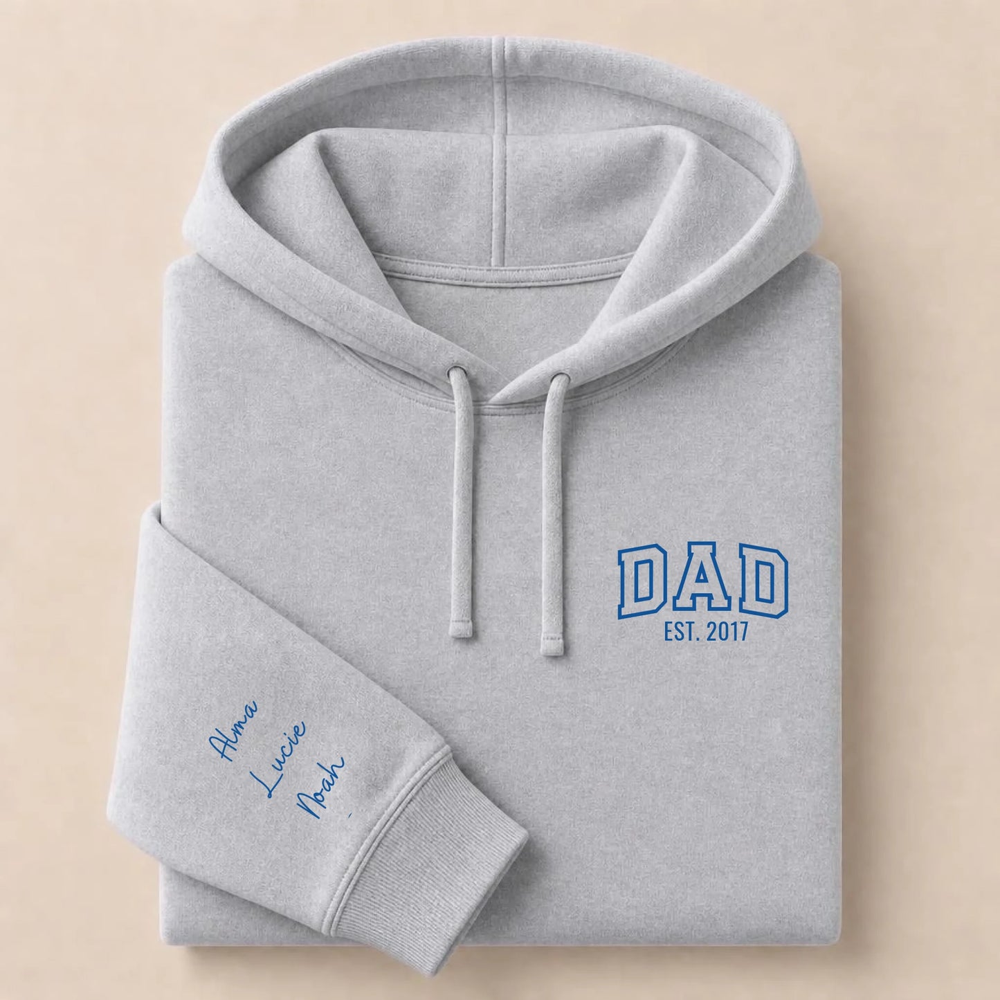Sweat à capuche personnalisé papa brodé - DAD – vue 17