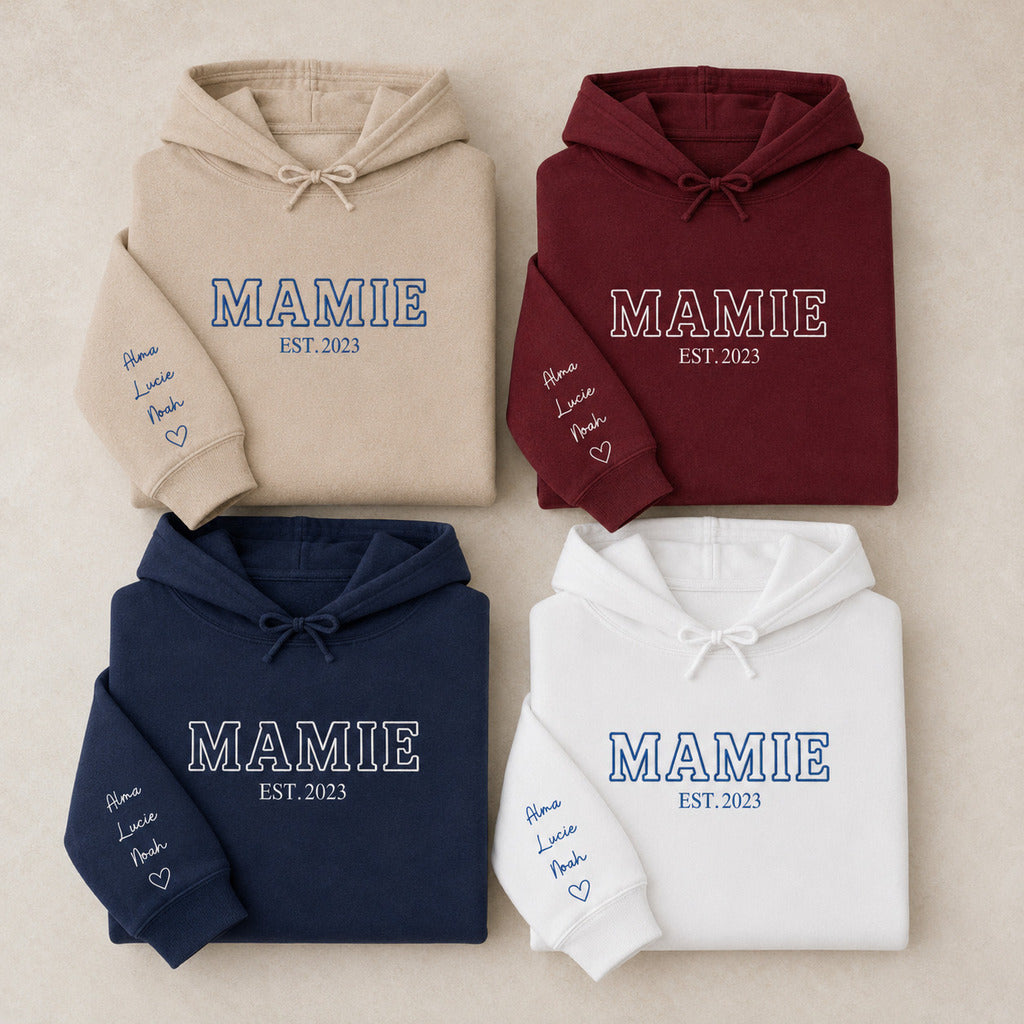 Sweat à capuche personnalisé mamie - Future mamie – vue 2