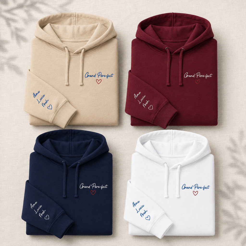 Sweat à capuche personnalisé papy - Grand Père-fect