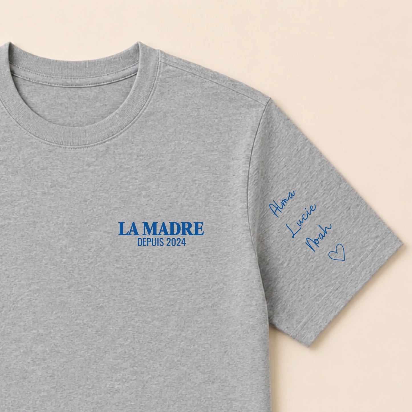 Sweat à capuche personnalisé maman - La Madre depuis avec prénoms – vue 46