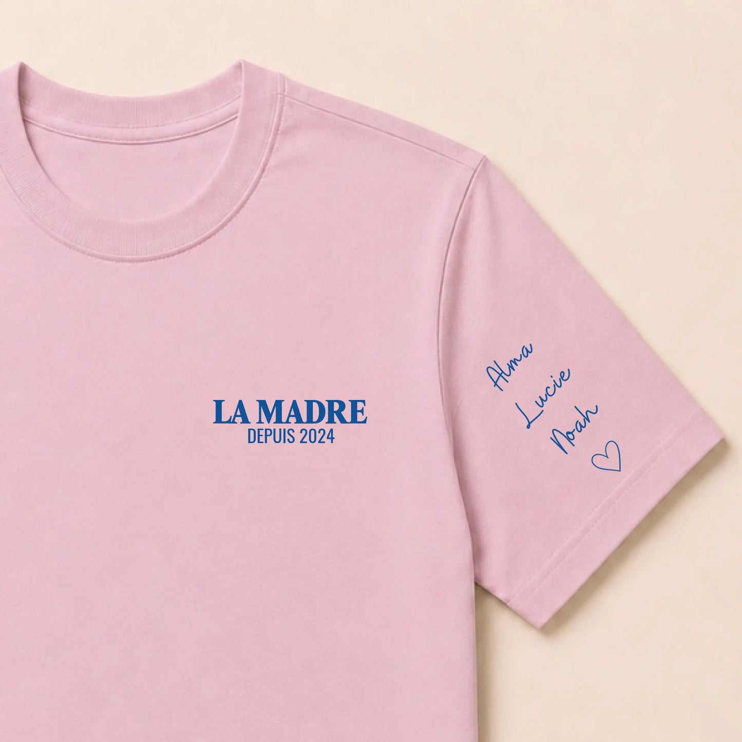 Sweat à capuche personnalisé maman - La Madre depuis avec prénoms – vue 47