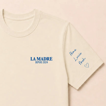 Sweat à capuche personnalisé maman - La Madre depuis avec prénoms – vue 48
