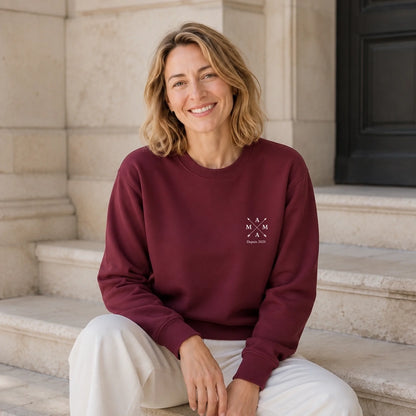 Sweat Mama personnalisé – Monogramme et année – vue 4