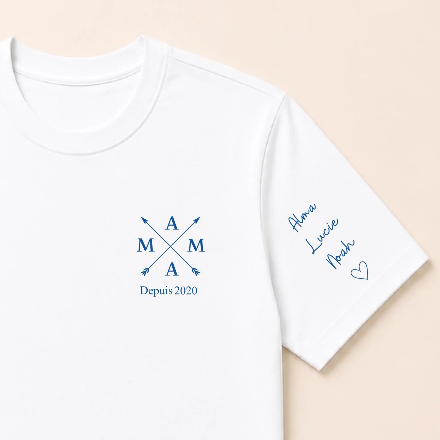 Sweat à capuche personnalisé maman brodé - Mama depuis – vue 37