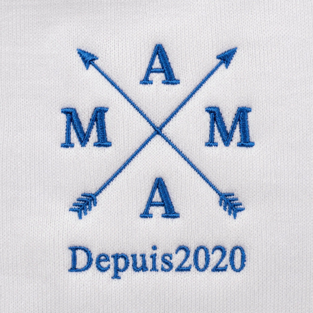 Sweat à capuche personnalisé maman brodé - Mama depuis – vue 6