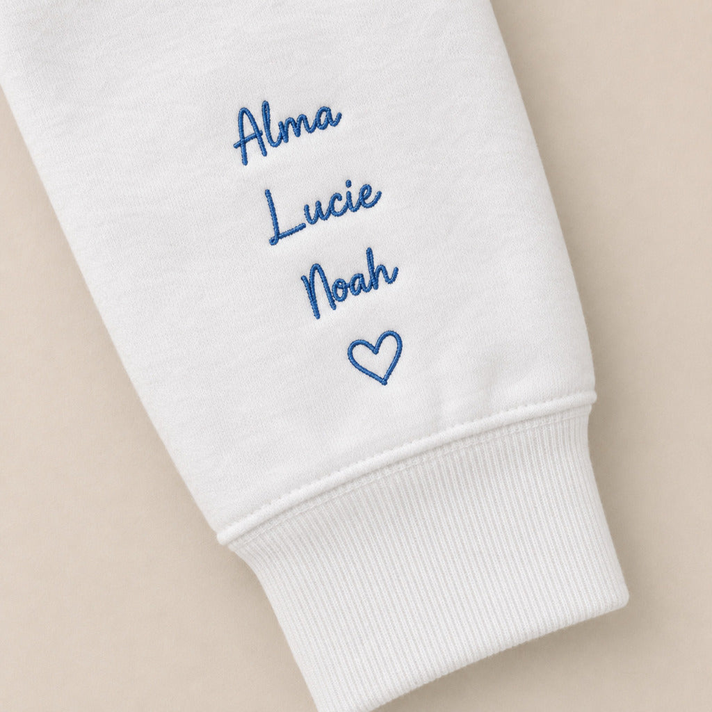 Sweat à capuche personnalisé maman brodé - Mama depuis – vue 7