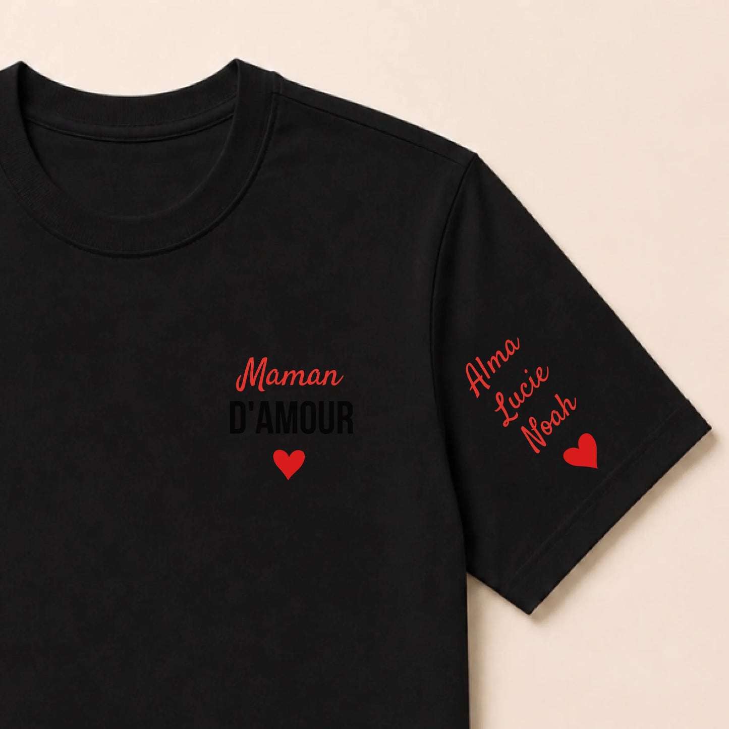 Sweat à capuche personnalisé maman - Maman d’amour – vue 48