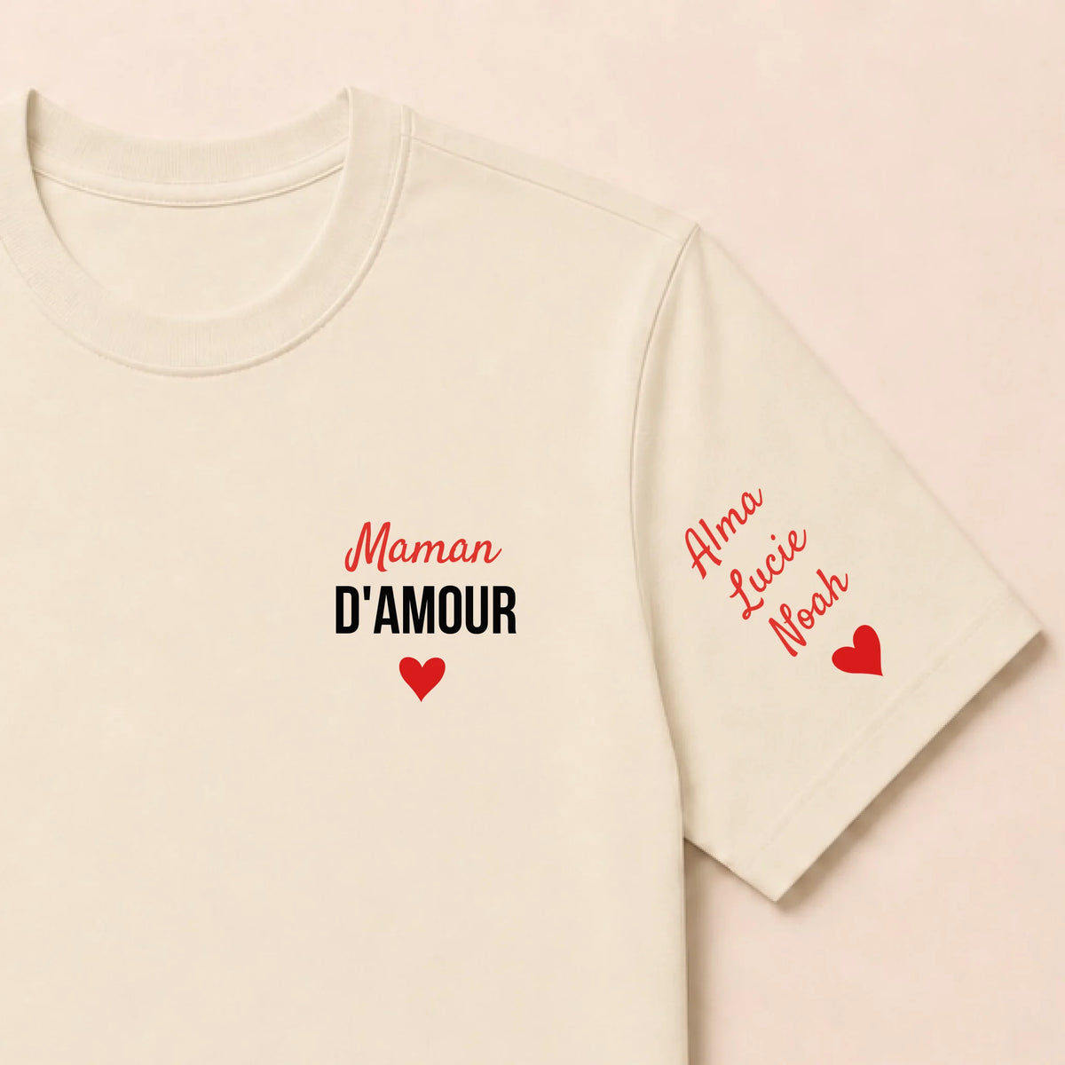 Sweat à capuche personnalisé maman - Maman d’amour – vue 50