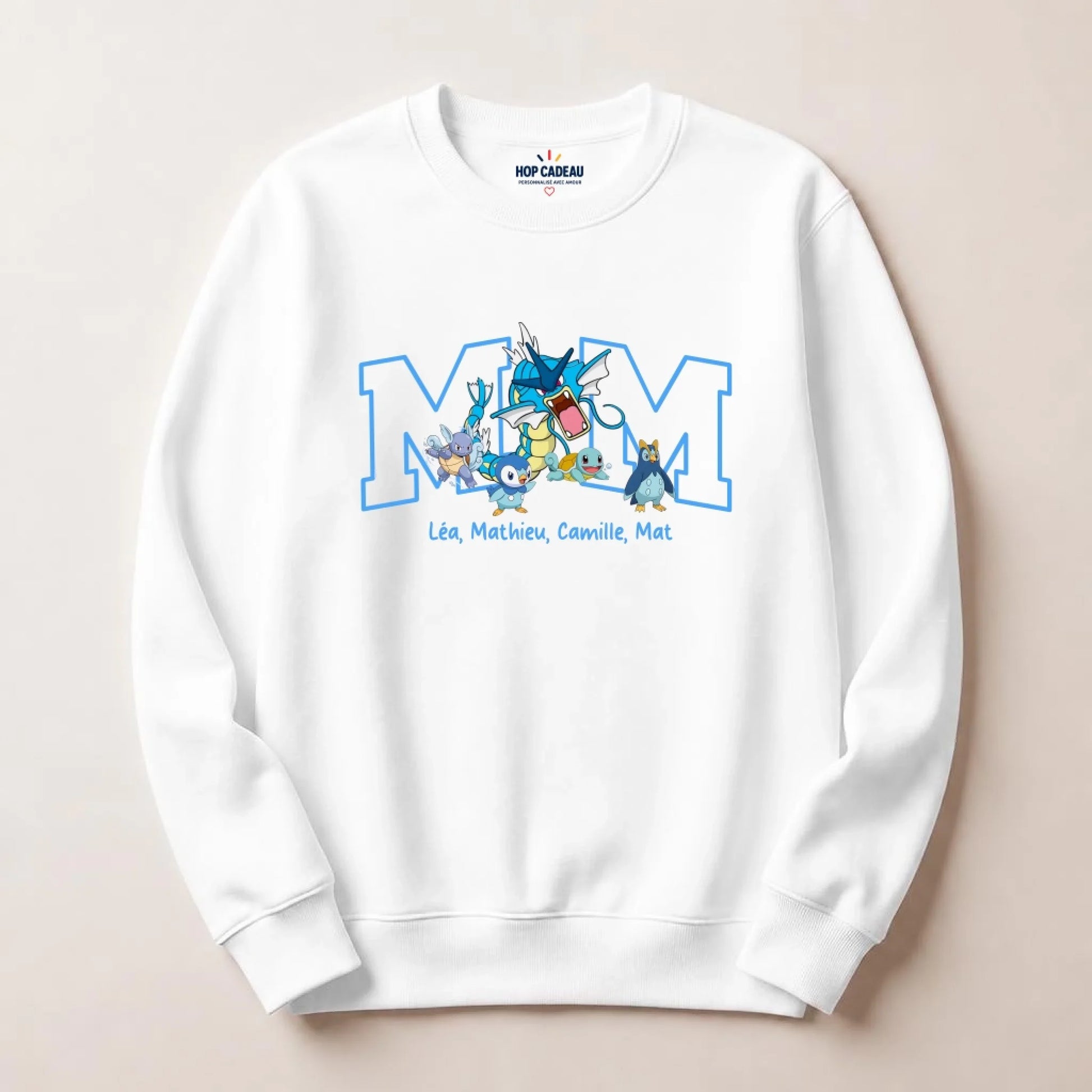 Sweat à capuche personnalisé maman - Initiale et prénoms des enfants – vue 20