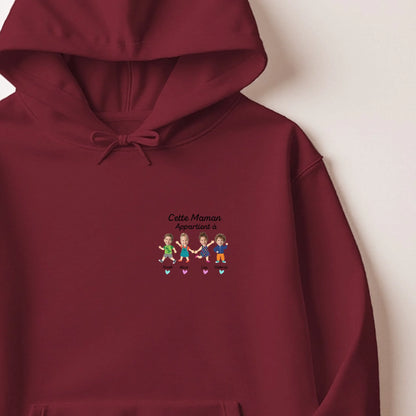Sweat personnalisé maman - Portraits de ses enfants – vue 18