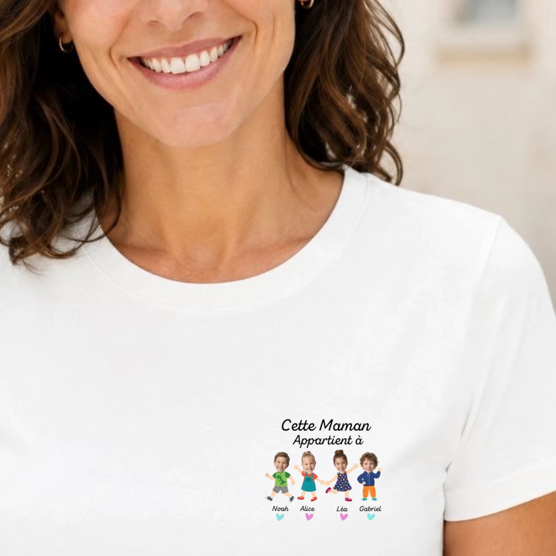 Sweat personnalisé maman - Portraits de ses enfants – vue 26
