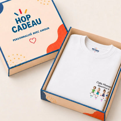 Sweat personnalisé maman - Portraits de ses enfants – vue 4