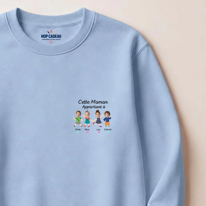 Sweat personnalisé maman - Portraits de ses enfants – vue 6