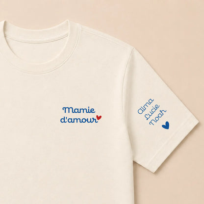Sweat à capuche personnalisé mamie - Mamie d'amour – vue 37