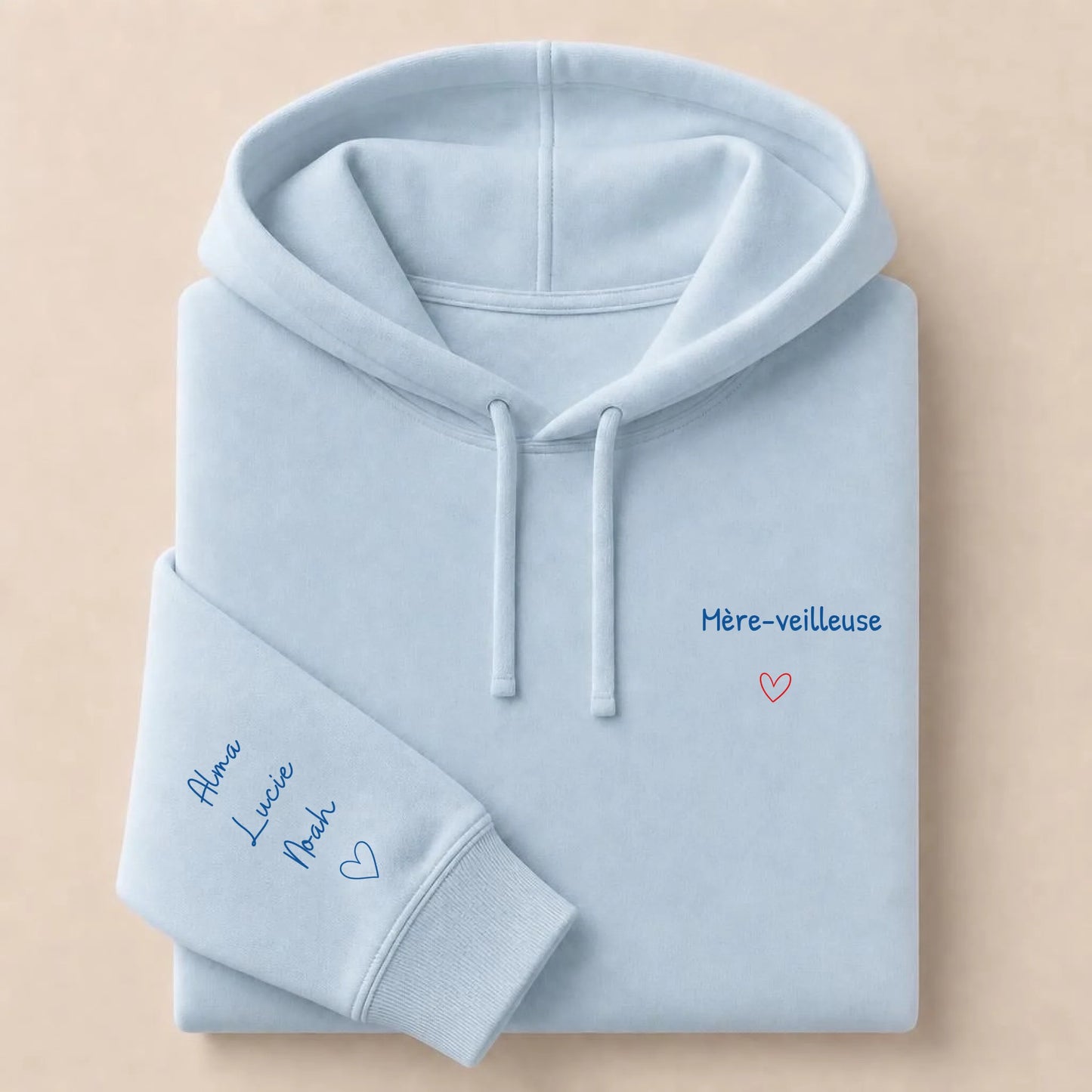 Sweat à capuche personnalisé maman brodé - Mère-veilleuse – vue 12