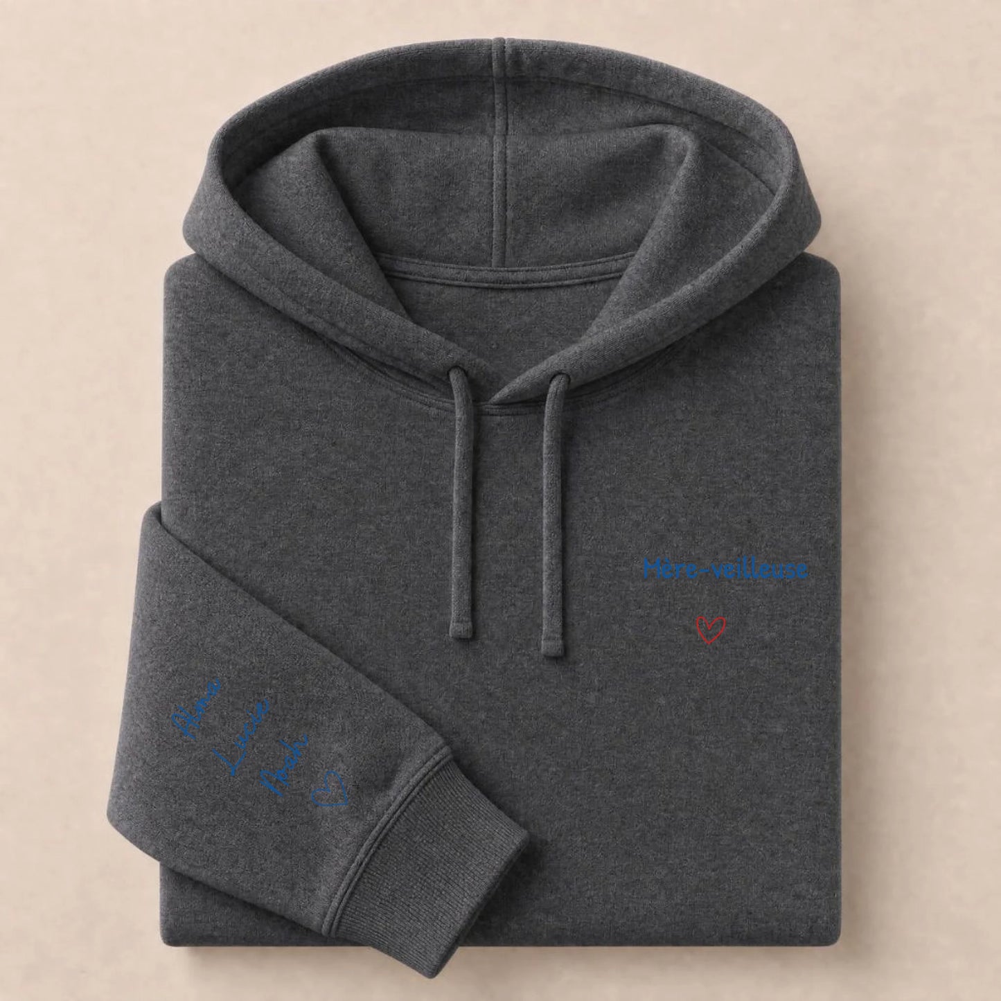 Sweat à capuche personnalisé maman brodé - Mère-veilleuse – vue 15