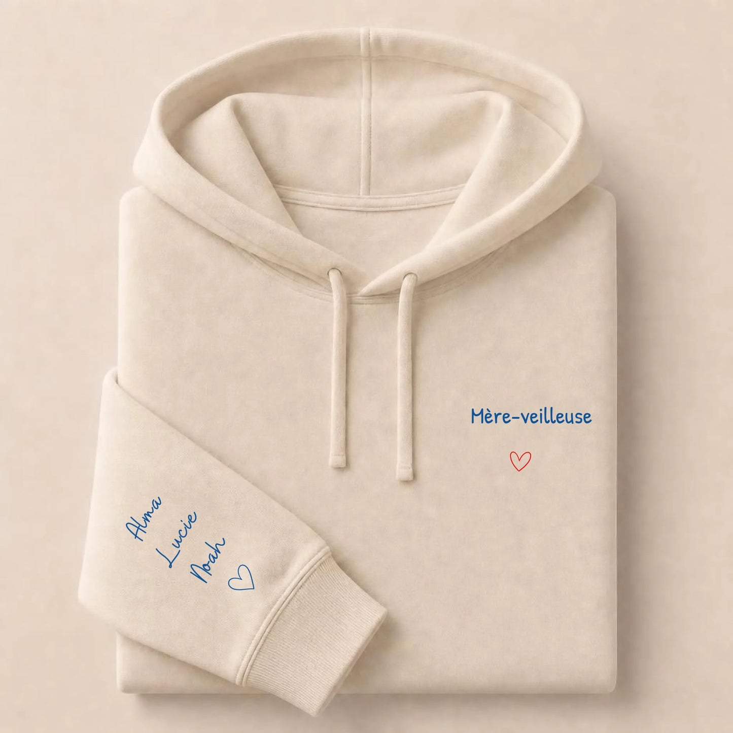 Sweat à capuche personnalisé maman brodé - Mère-veilleuse – vue 7