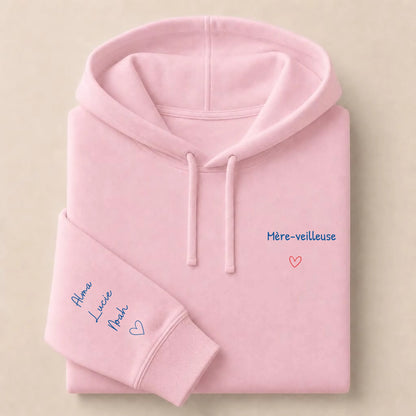 Sweat à capuche personnalisé maman brodé - Mère-veilleuse – vue 9