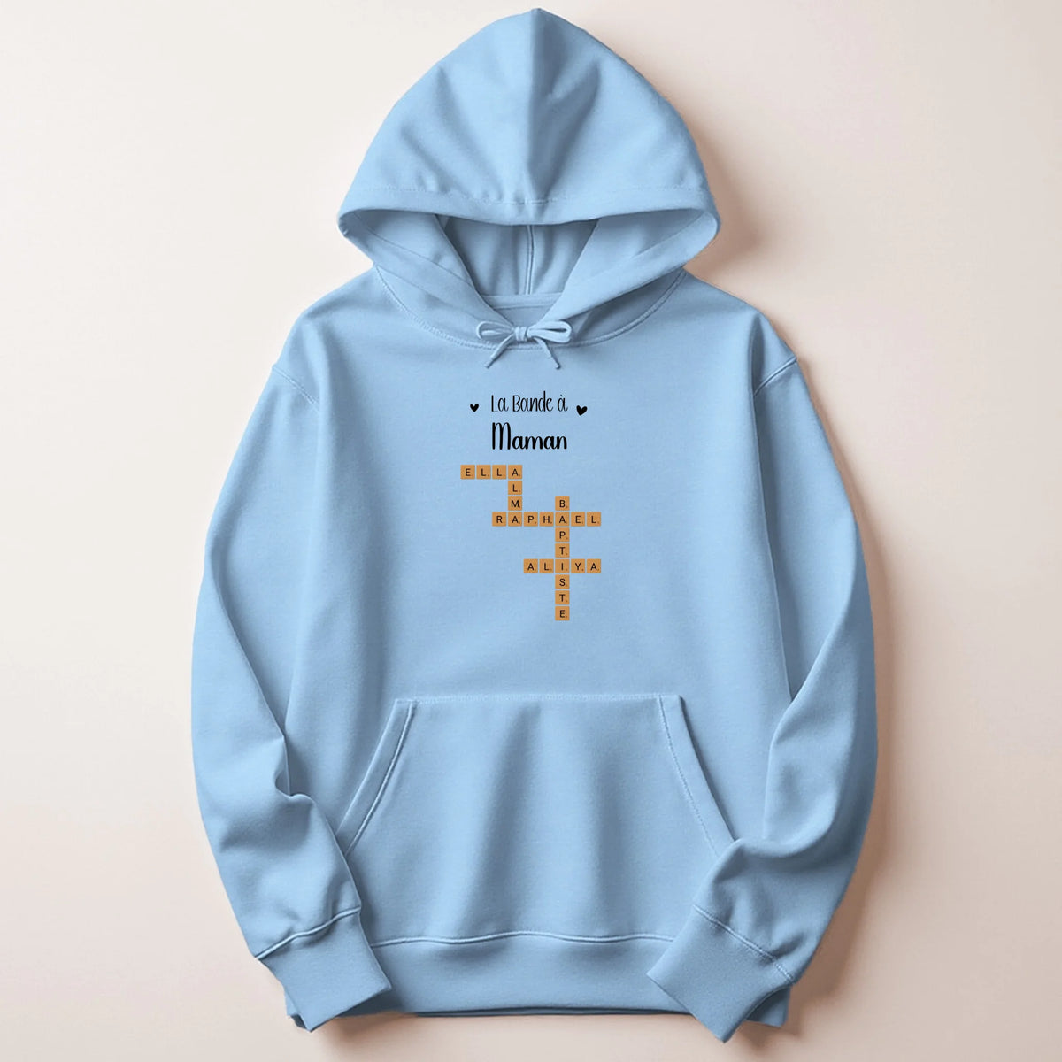 Sweat Maman personnalisé – Prénoms façon Scrabble – vue 16