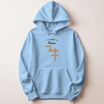 Sweat Maman personnalisé – Prénoms façon Scrabble – vue 16