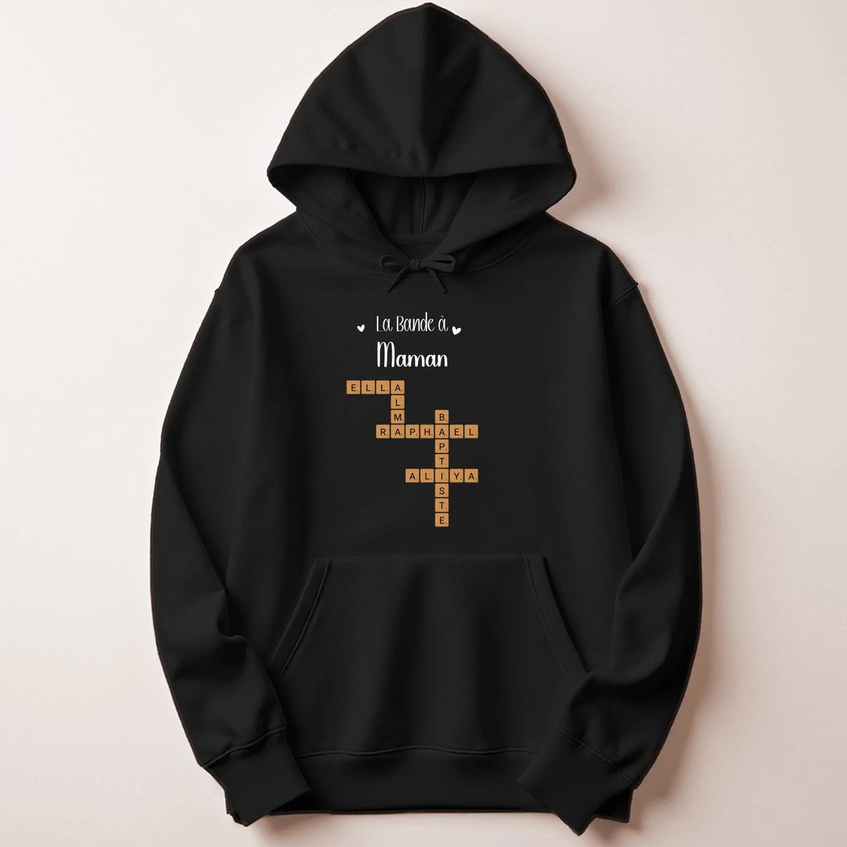 Sweat Maman personnalisé – Prénoms façon Scrabble – vue 22