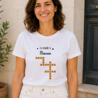 Sweat Maman personnalisé – Prénoms façon Scrabble – vue 23