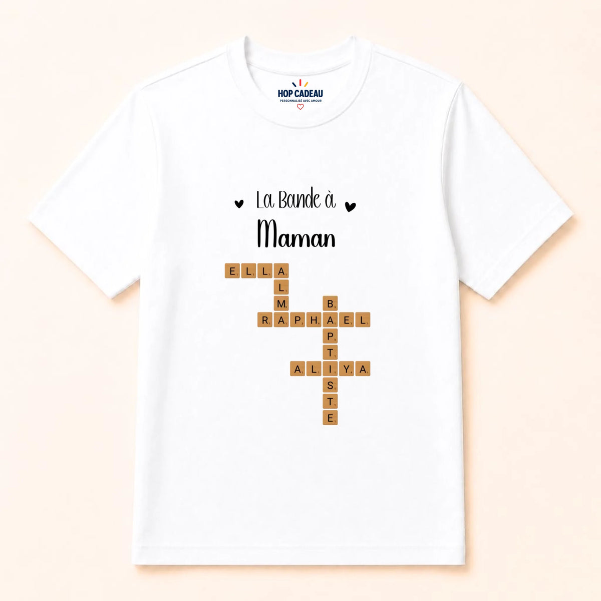 Sweat Maman personnalisé – Prénoms façon Scrabble – vue 25