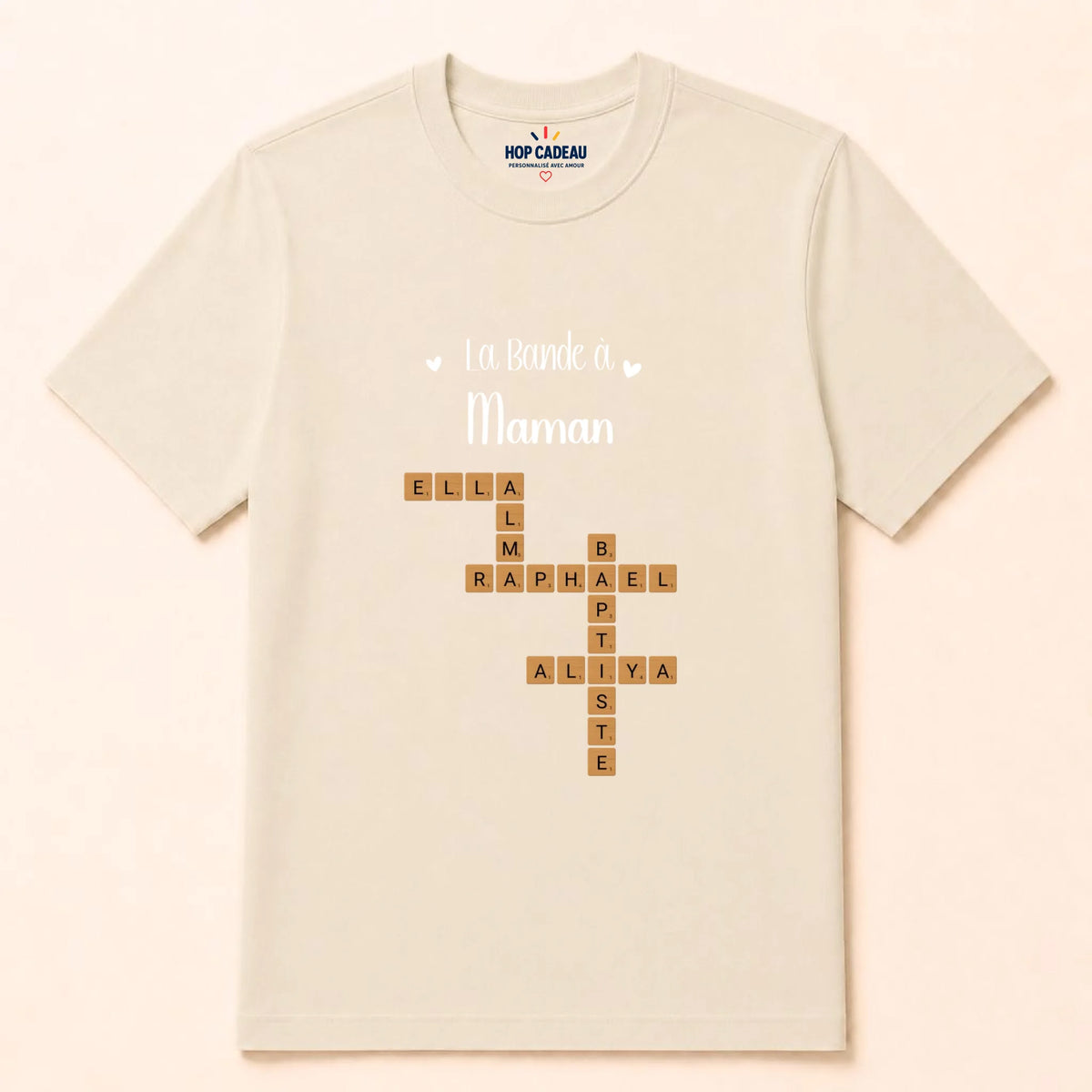 Sweat Maman personnalisé – Prénoms façon Scrabble – vue 32