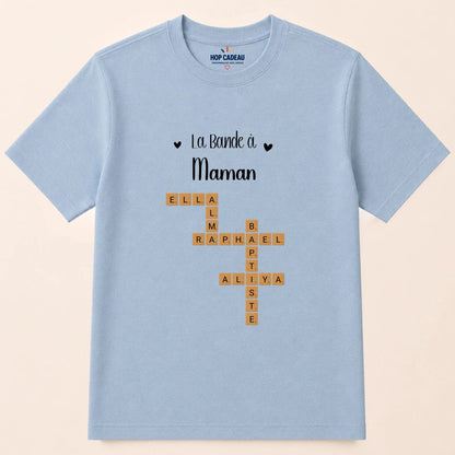 Sweat Maman personnalisé – Prénoms façon Scrabble – vue 34