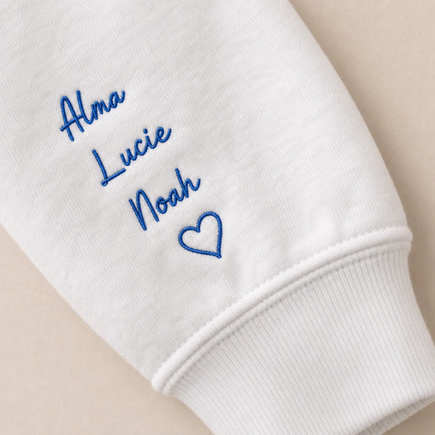 Sweat à capuche personnalisé maman - MOM et prénoms des enfants – vue 23