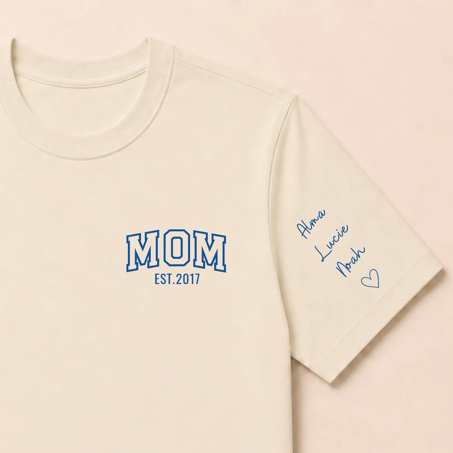 Sweat à capuche personnalisé maman - MOM et prénoms des enfants – vue 48