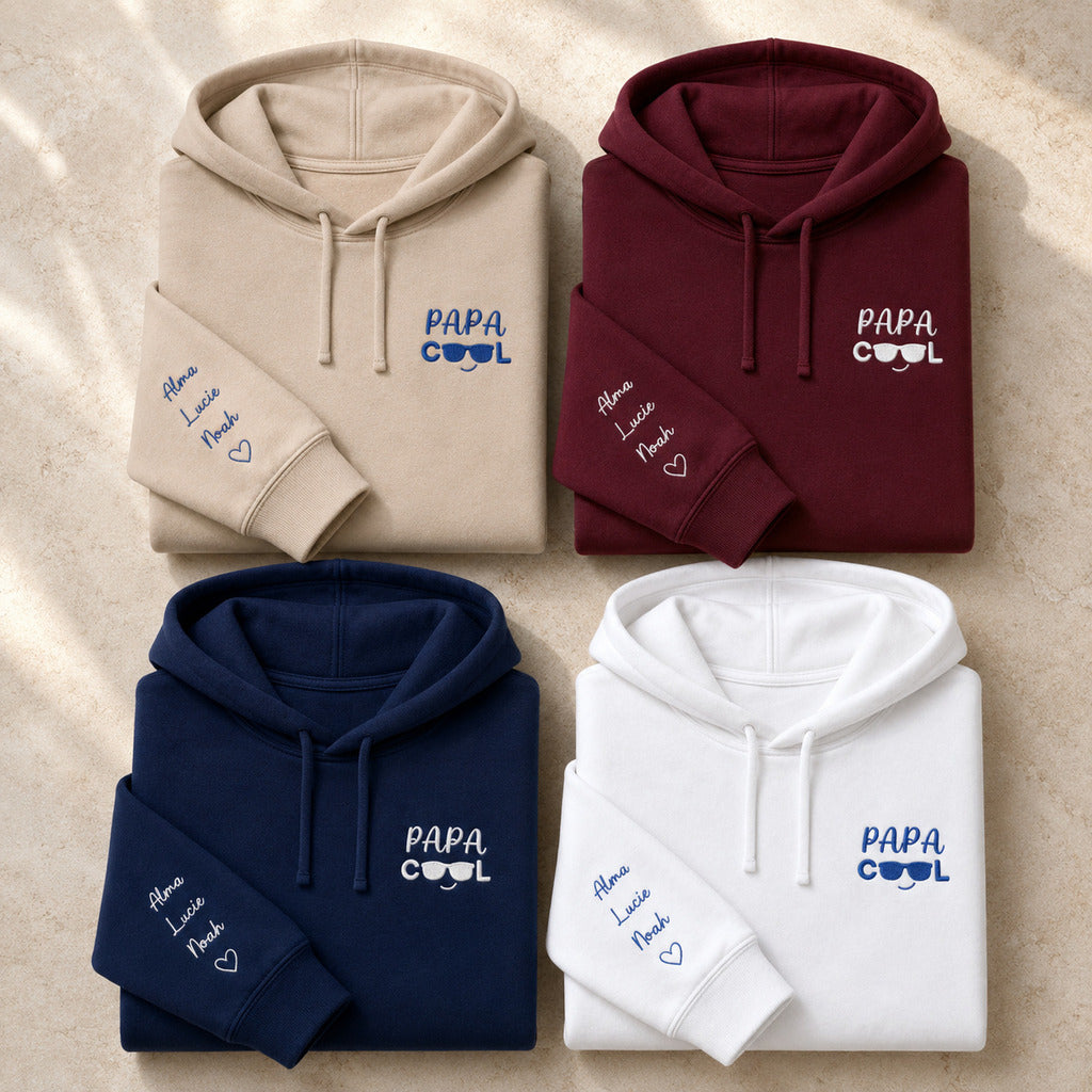 Sweat à capuche personnalisé papa - Papa cool