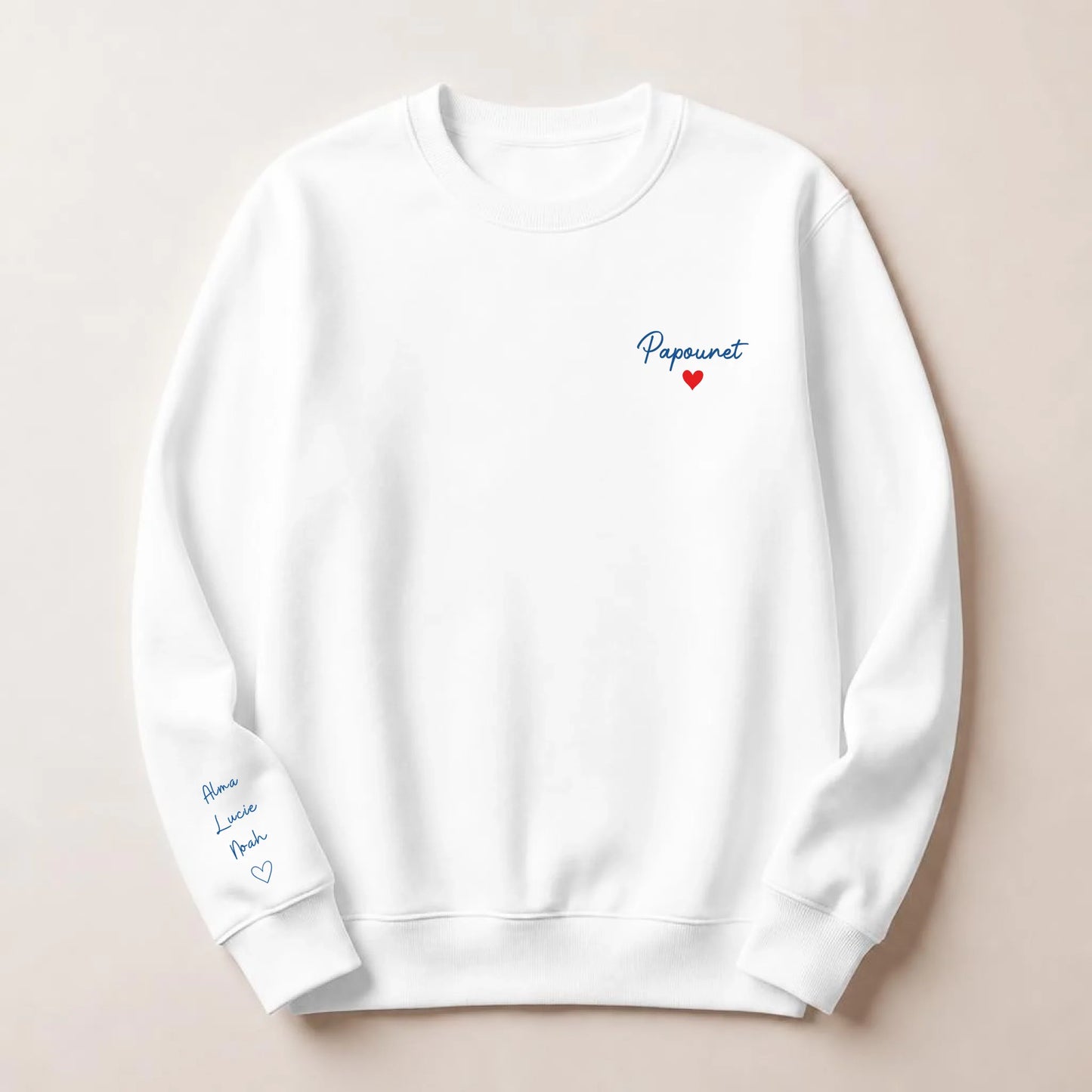 Sweat à capuche personnalisé papa brodé - Papounet – vue 23