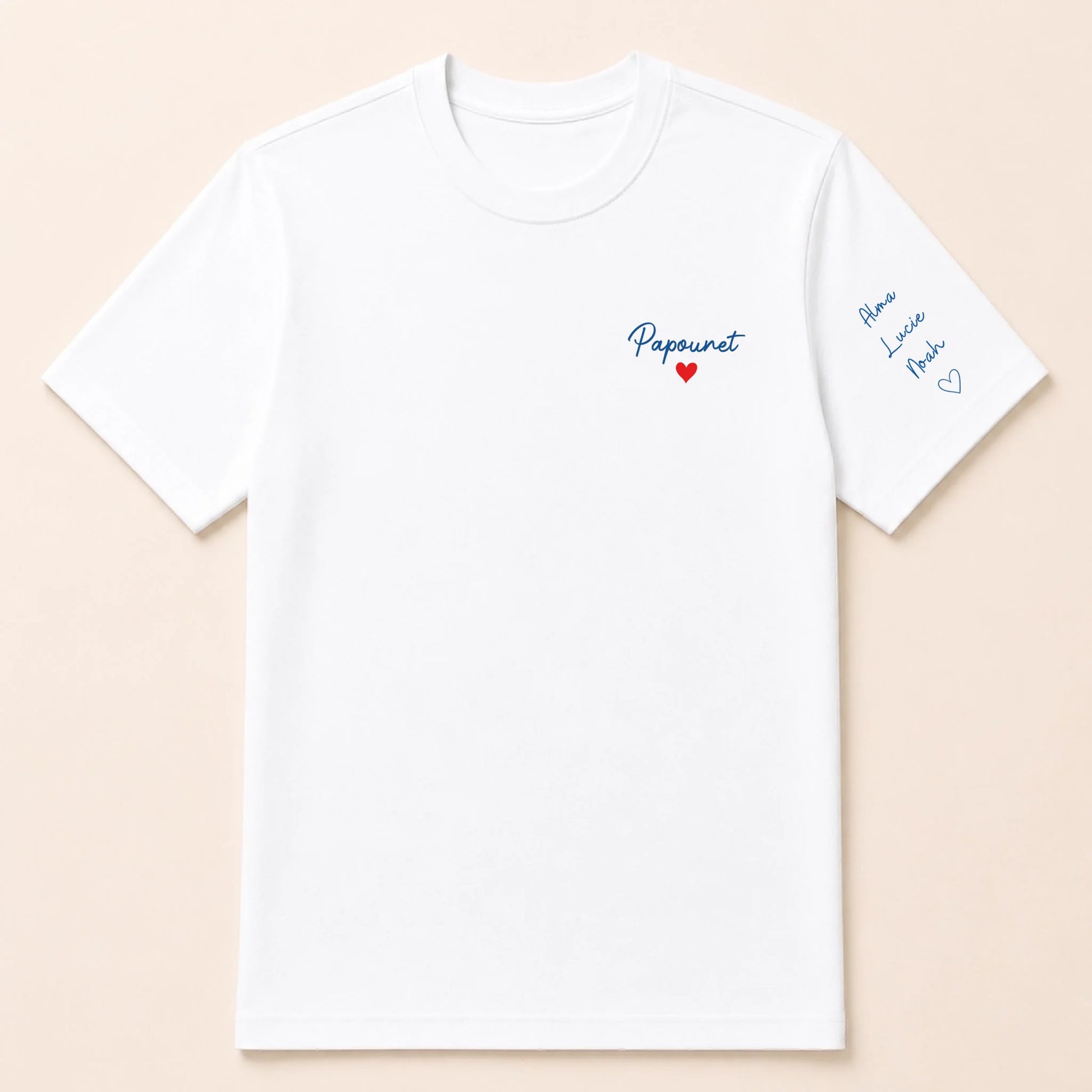 Sweat à capuche personnalisé papa brodé - Papounet – vue 37