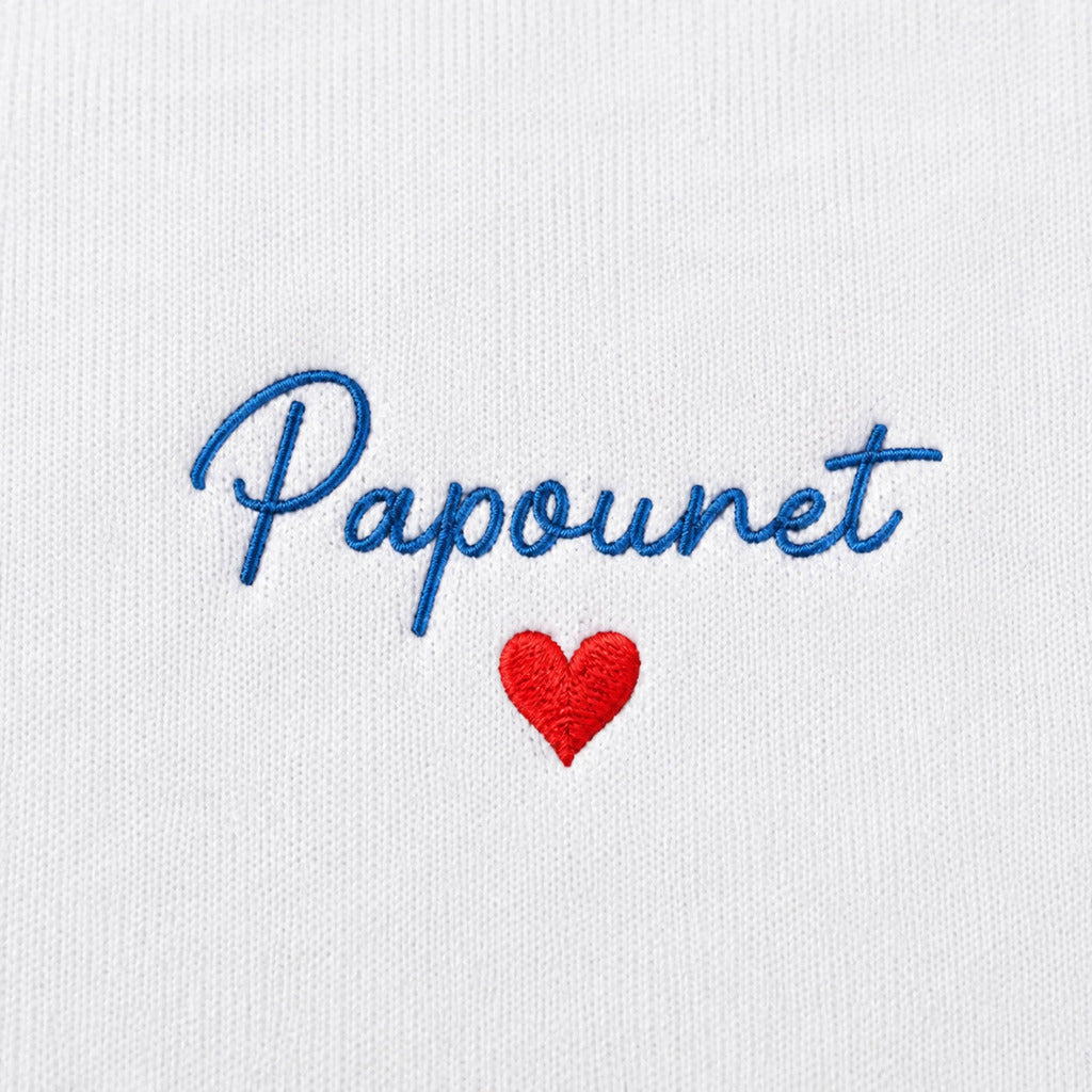 Sweat à capuche personnalisé papa brodé - Papounet – vue 6