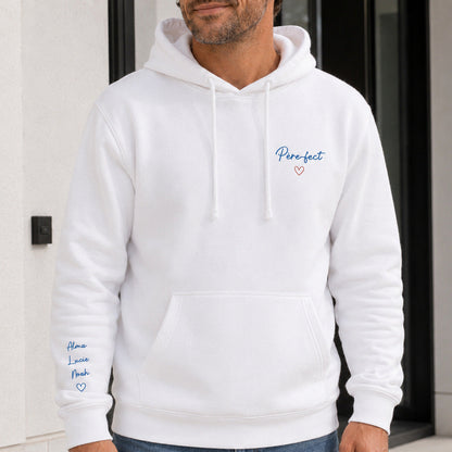 Sweat à capuche personnalisé papa brodé - Père-fect – vue 3