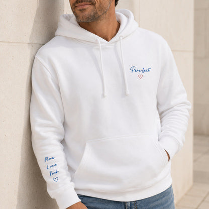 Sweat à capuche personnalisé papa brodé - Père-fect – vue 4