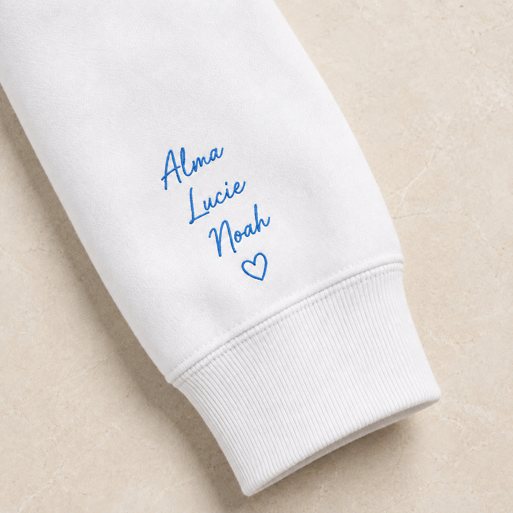 Sweat à capuche personnalisé papa brodé - Père-fect – vue 7