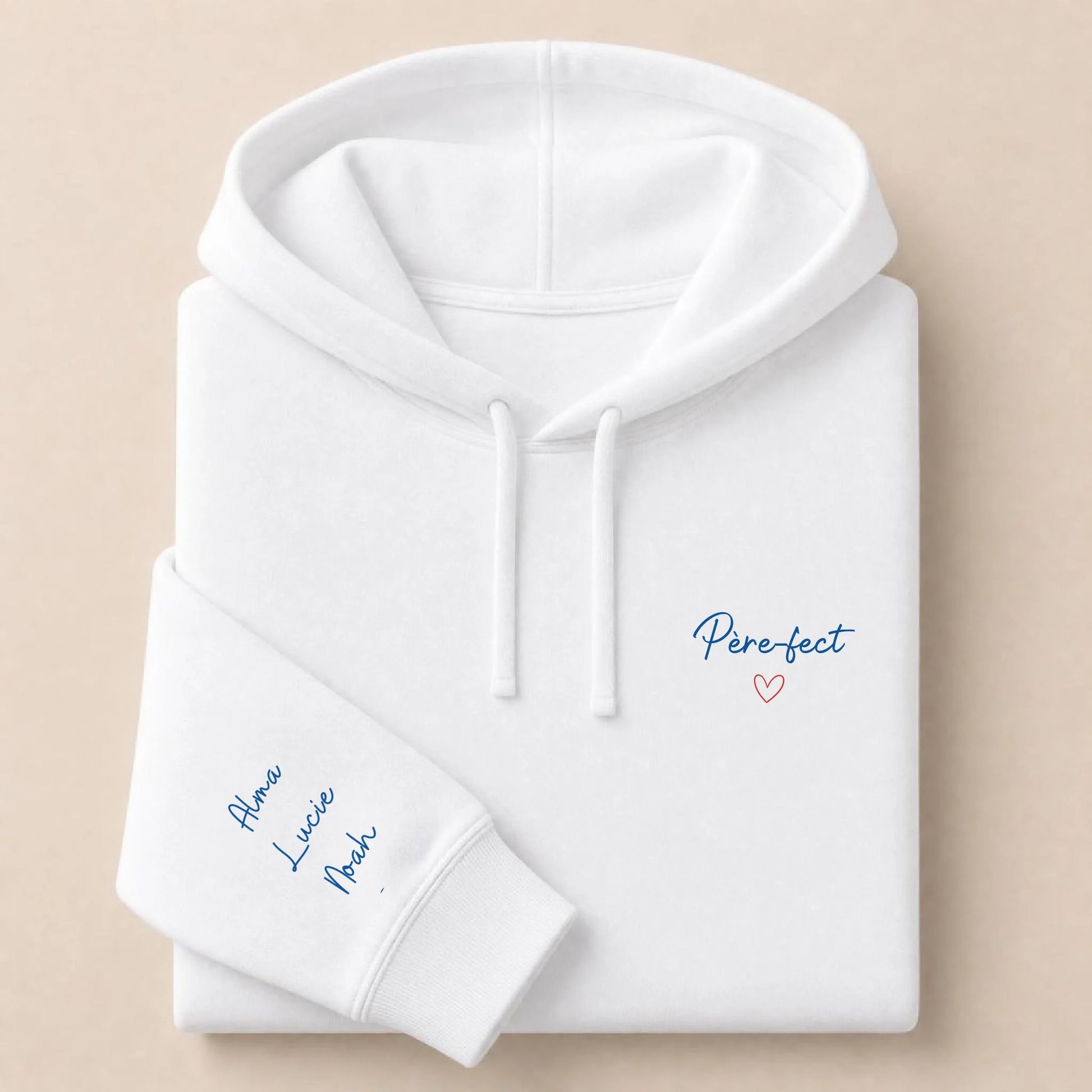Sweat à capuche personnalisé papa brodé - Père-fect – vue 8