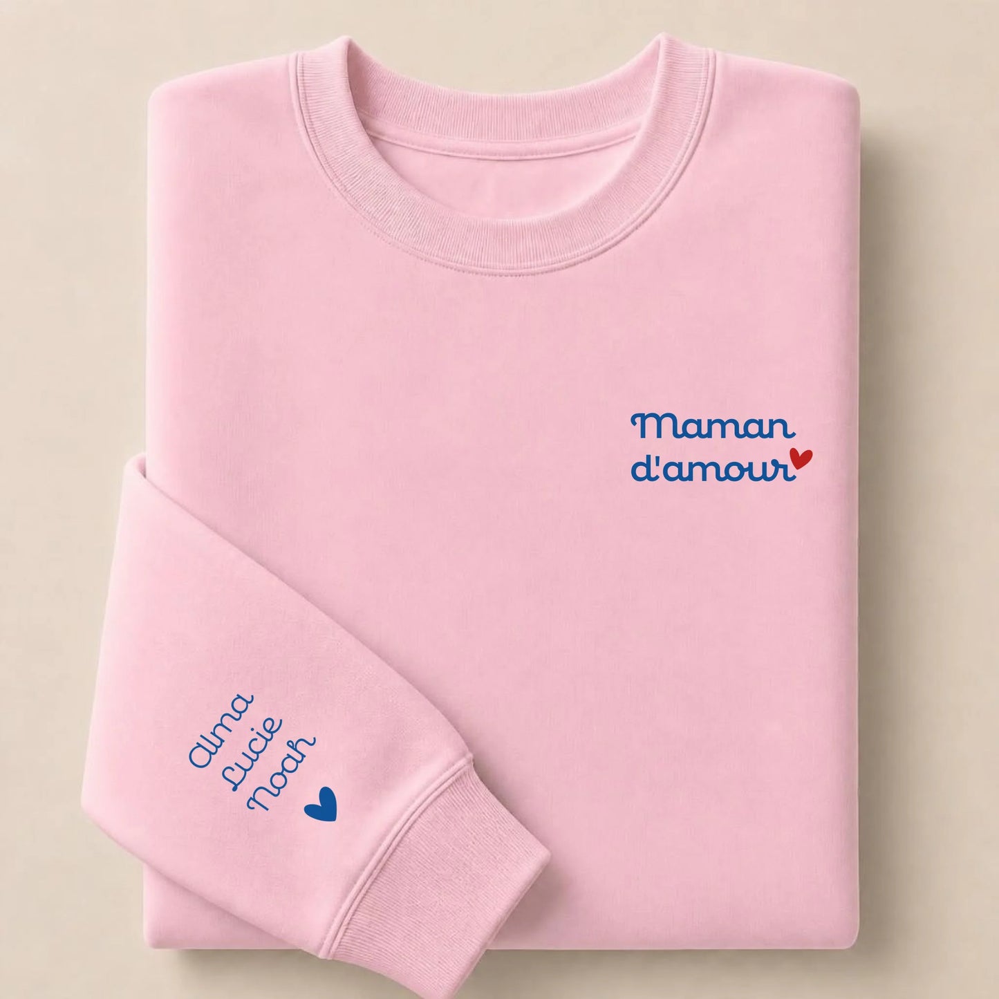 Sweat à capuche personnalisé maman - Maman d'amour – vue 25