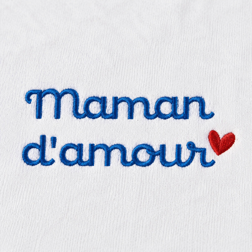 Sweat à capuche personnalisé maman - Maman d'amour – vue 4