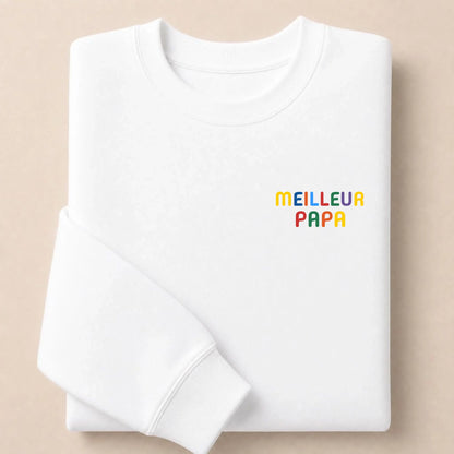Sweat personnalisé Meilleur Papa – vue 16