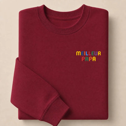 Sweat personnalisé Meilleur Papa – vue 26