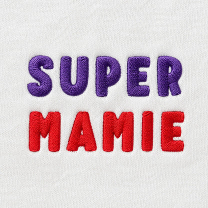 Sweat à capuche personnalisé mamie brodé - Super mamie – vue 5