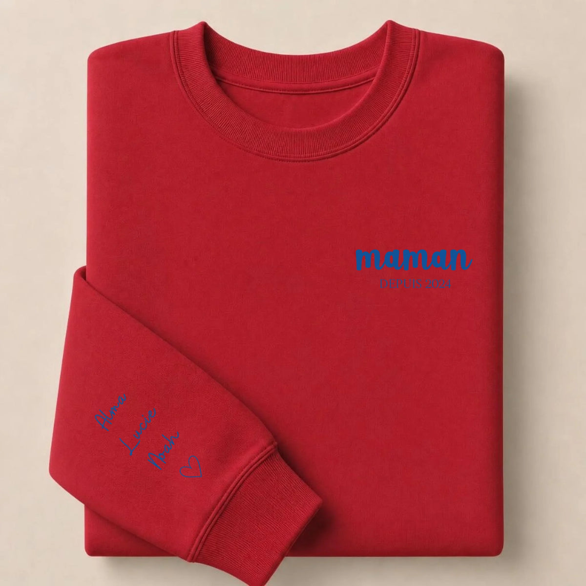 Sweat à capuche personnalisé maman - Maman depuis – vue 28