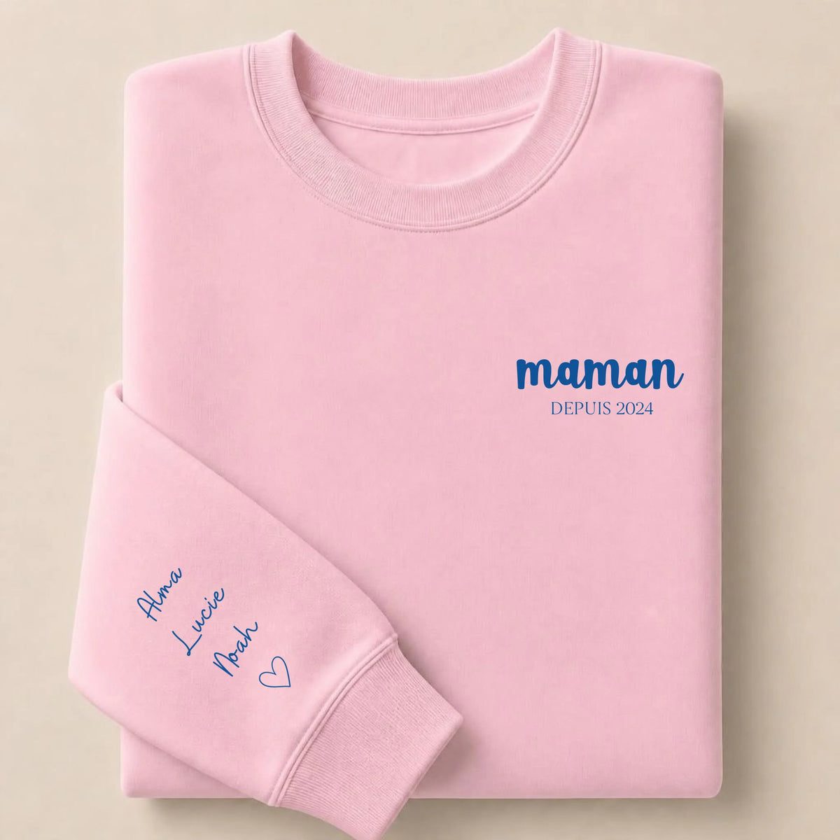 Sweat à capuche personnalisé maman - Maman depuis – vue 29