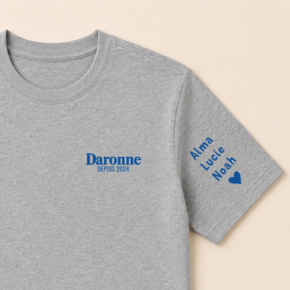 T-shirt personnalisé maman - La Daronne depuis – vue 14